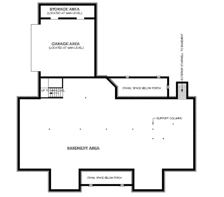 Optional Basement Foundation image of Tuscany-2314 House Plan